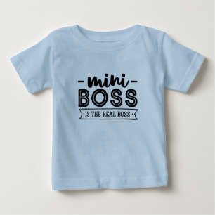 T-shirt Pour Bébé Mini Boss