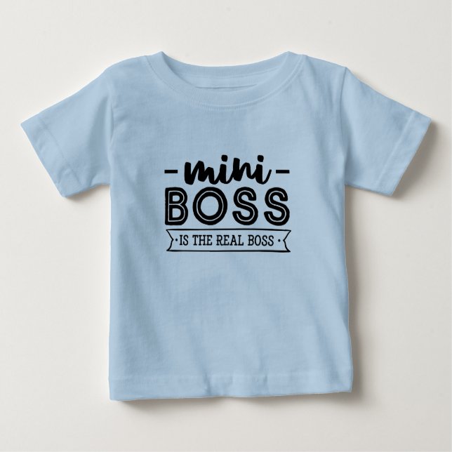 T-shirt Pour Bébé Mini Boss (Devant)