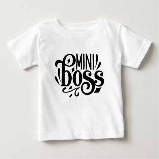T-shirt Pour Bébé Mini Boss, chef de bébé