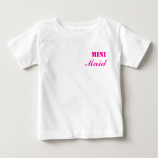 T-shirt Pour Bébé Mini Chemise Maid Bébé rose/blanc
