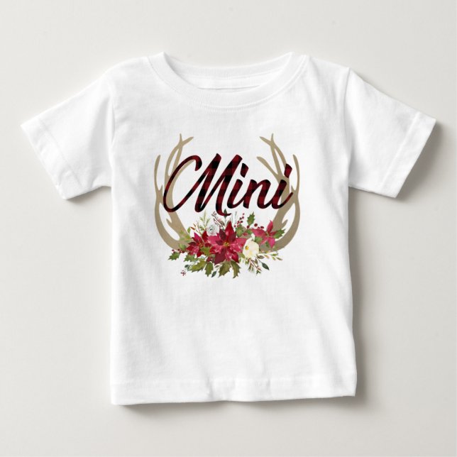 T-shirt Pour Bébé Mini | Chemise maman disponible (Devant)