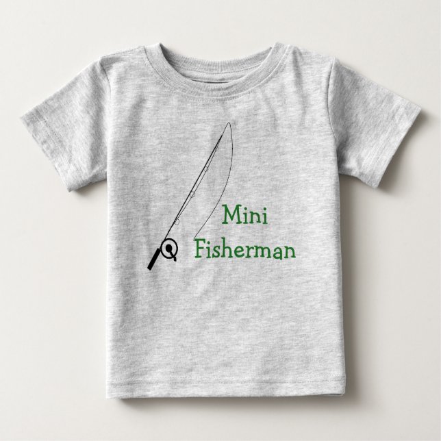 T-shirt Pour Bébé Mini costume de pêcheur (Devant)
