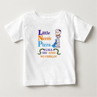 T-shirt Pour Bébé Minimal Little Nero’s Pizza