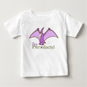 T-shirt Pour Bébé Minuscule Pterodactyl, Violet