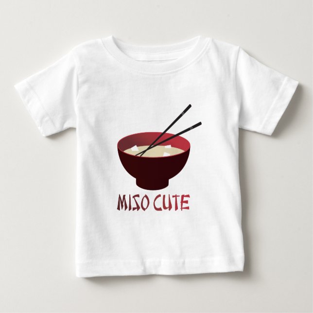 T-shirt Pour Bébé Miso mignon (Devant)