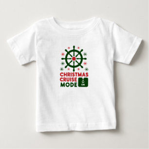 T-shirt Pour Bébé Mode Croisière de Noël En Bateau Noël 2024