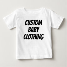 Modèle blanc T-shirt bébé personnalisé
