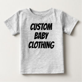 T-shirt Pour Bébé Modèle blanc T-shirt bébé personnalisé