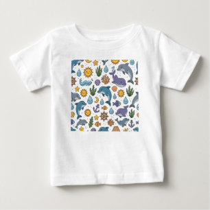 T-shirt Pour Bébé modèle de dauphins