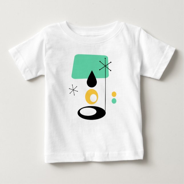 T-shirt Pour Bébé modèle moderne de lampe du milieu du siècle (Devant)