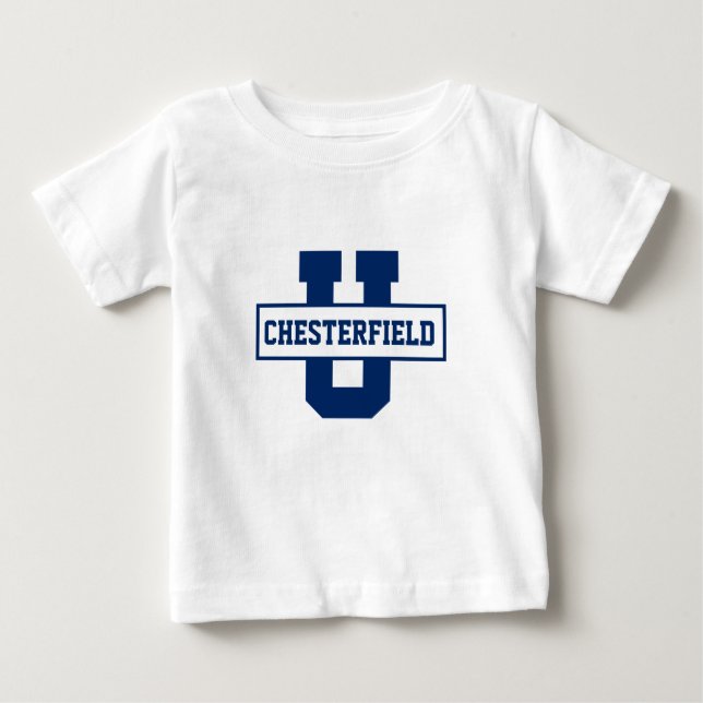 T-shirt Pour Bébé Modèle monogramme de l'équipe sportive personnalis (Devant)