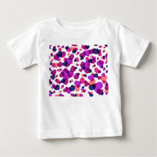 T-shirt Pour Bébé Moderne Abstrait Points Rose et Violet Bébé