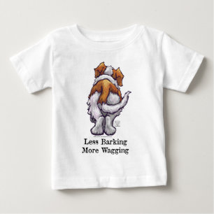 T-shirt Pour Bébé Moins d'aboiement, plus de baguage
