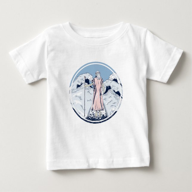 T-shirt Pour Bébé Moïse quittant la mer rouge (Devant)