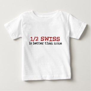 T-shirt Pour Bébé Moitié suisse