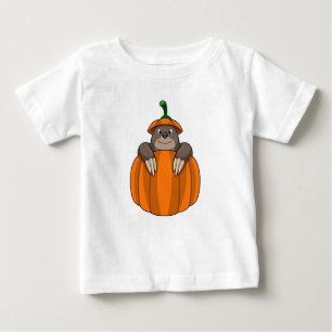 T-shirt Pour Bébé Mole avec Citrouille