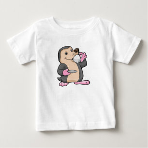 T-shirt Pour Bébé Mole avec coupe de café et soucoupe