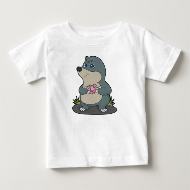 T-shirt Pour Bébé Mole avec Donut (Devant)
