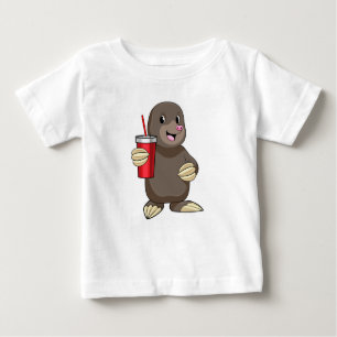 T-shirt Pour Bébé Mole avec tasse à boire