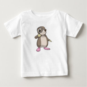 T-shirt Pour Bébé Mole avec verre Magnifiant