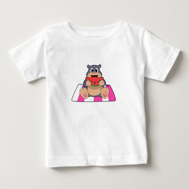 T-shirt Pour Bébé Mole avec Watermelon.PNG (Devant)