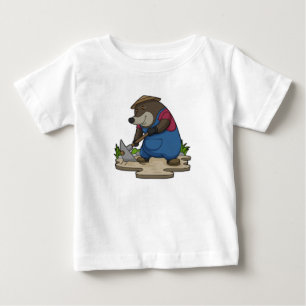 T-shirt Pour Bébé Mole en tant qu'agriculteur