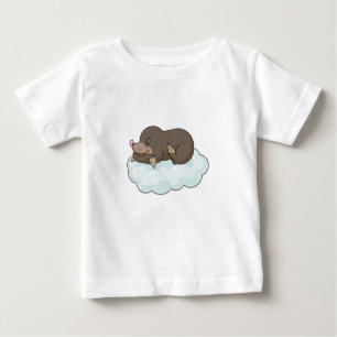 T-shirt Pour Bébé Mole sur nuages