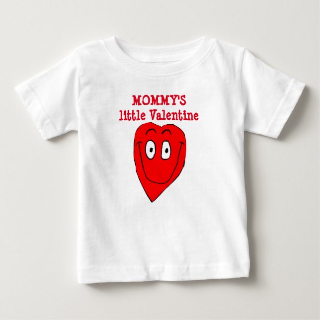 T-shirt Pour Bébé MOMMY'S PETITE VALENTINE en bas (Devant)