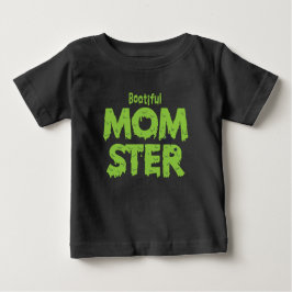 T-shirt Pour Bébé Momster Botieux Maman Funny Puns Halloween