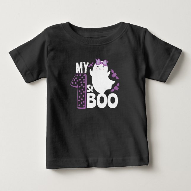 T-shirt Pour Bébé mon 1 st bot mignon drôle halloween bébé (Devant)