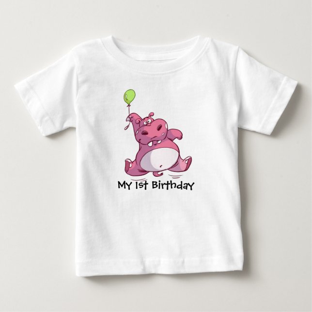 T-shirt Pour Bébé Mon 1er anniversaire (Devant)