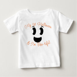 T-shirt Pour Bébé Mon 1er fantôme de script d'Halloween