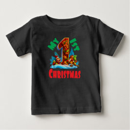 T-shirt Pour Bébé Mon 1er Noël 1 an