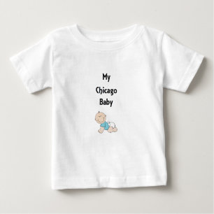 T-shirt Pour Bébé Mon bébé de Chicago