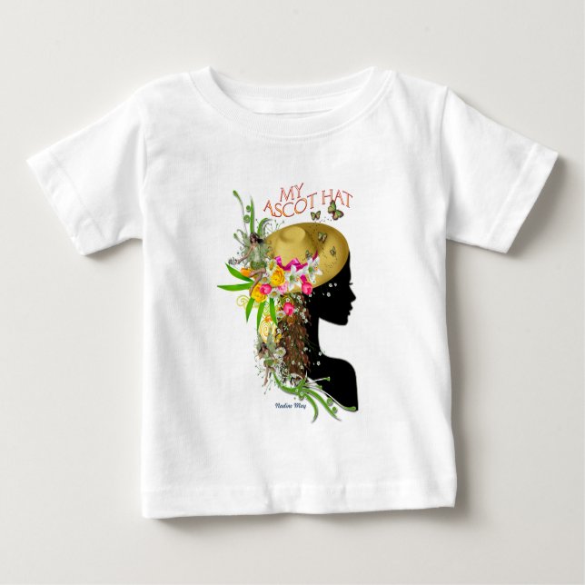 T-shirt Pour Bébé Mon Casquette ascot (Devant)