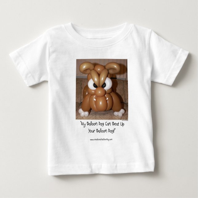 T-shirt Pour Bébé Mon chien de ballon… (Devant)