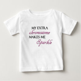 T-shirt Pour Bébé Mon chromosome supplémentaire m'incite à miroiter