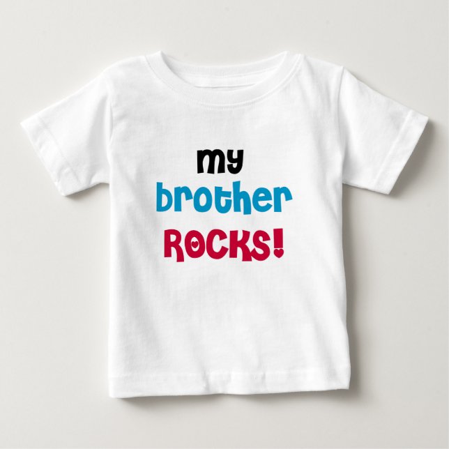 T-shirt Pour Bébé Mon frère déchire (Devant)