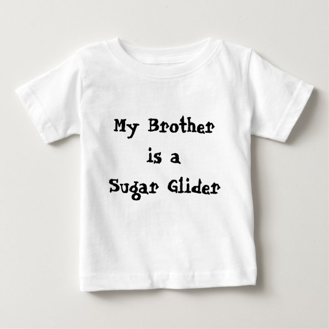 T-shirt Pour Bébé Mon frère est un planeur de sucre (Devant)