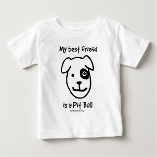 T-shirt Pour Bébé Mon meilleur ami est un pitbull