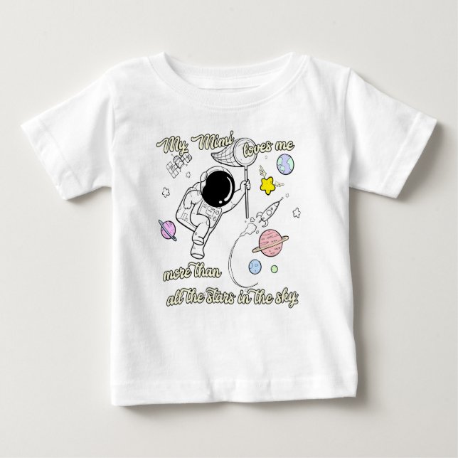 T-shirt Pour Bébé Mon Mimi M'Aime (Devant)