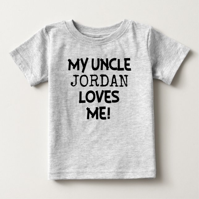 T-shirt Pour Bébé Mon oncle m'aime chemise faite sur commande pour (Devant)