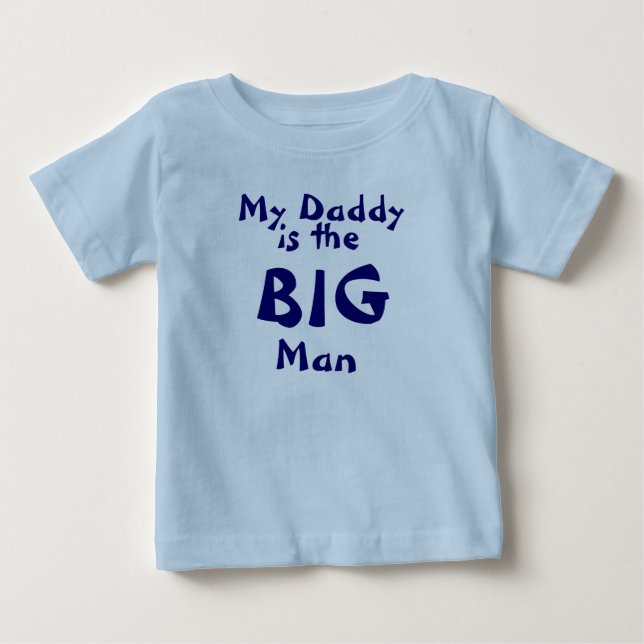 T-shirt Pour Bébé Mon papa, c'est le grand homme (Devant)