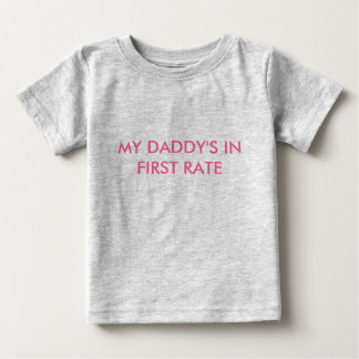 T-SHIRT POUR BÉBÉ MON PAPA EST AU PREMIER TAUX