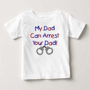 T-shirt Pour Bébé Mon papa peut arrêter votre papa