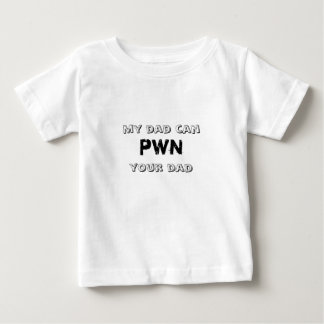 T-shirt Pour Bébé Mon papa peut Pwn votre papa