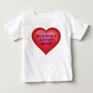 T-shirt Pour Bébé Mon Père Est Un Artiste Du Tatouage