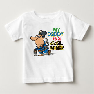 T-SHIRT POUR BÉBÉ MON PÈRE EST UN MINEUR DE CHARBON