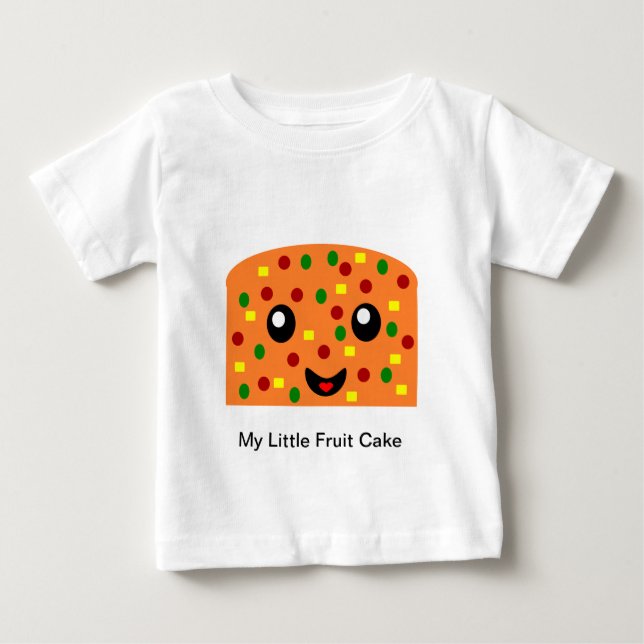 T-shirt Pour Bébé Mon petit gâteau aux fruits (Devant)
