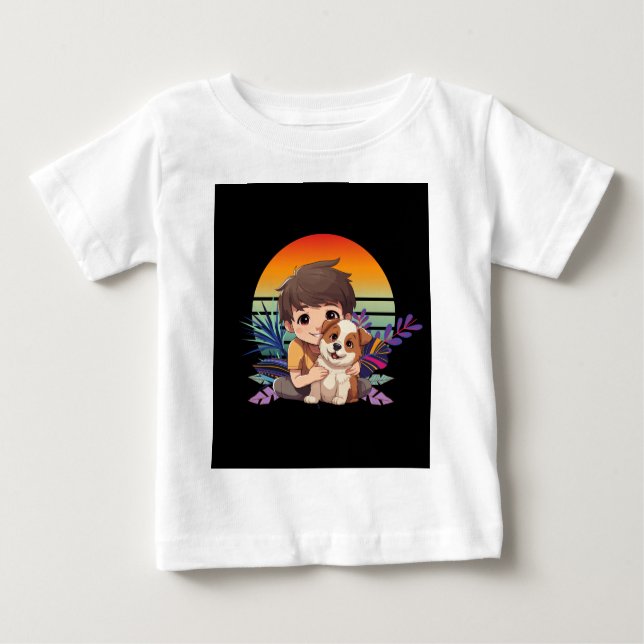 T-shirt Pour Bébé Mon pote (Devant)